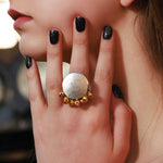 Half & Half Ghungroo Ring