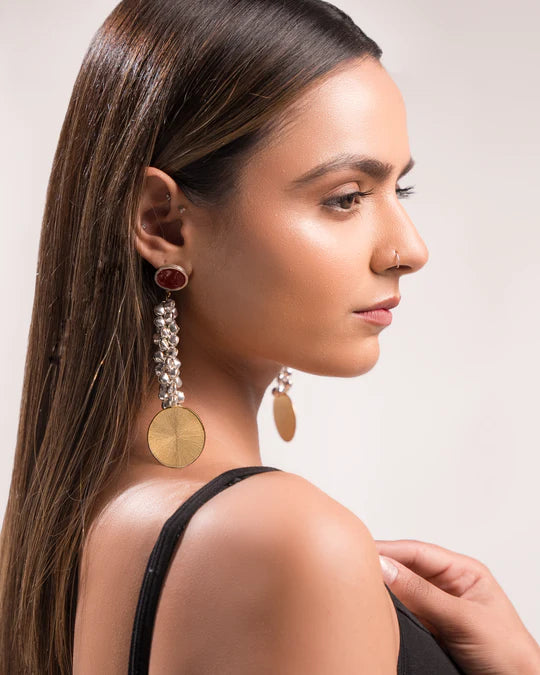 Ghungroo Glam Set – Bracelet, Ring, Studs & Danglers (4-Piece Collection)