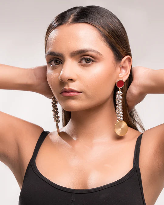 Ghungroo Glam Set – Bracelet, Ring, Studs & Danglers (4-Piece Collection)