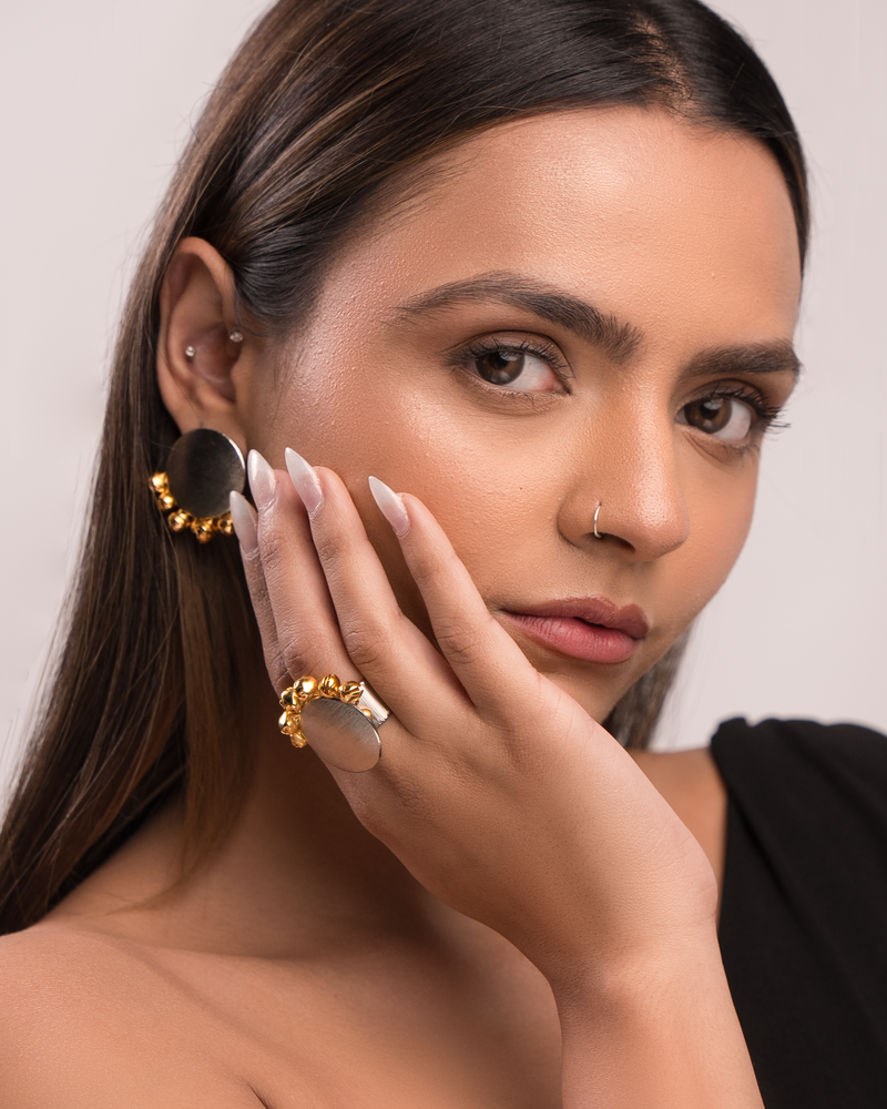 Half & Half Ghungroo Studs