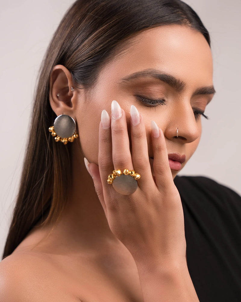 Half & Half Ghungroo Studs