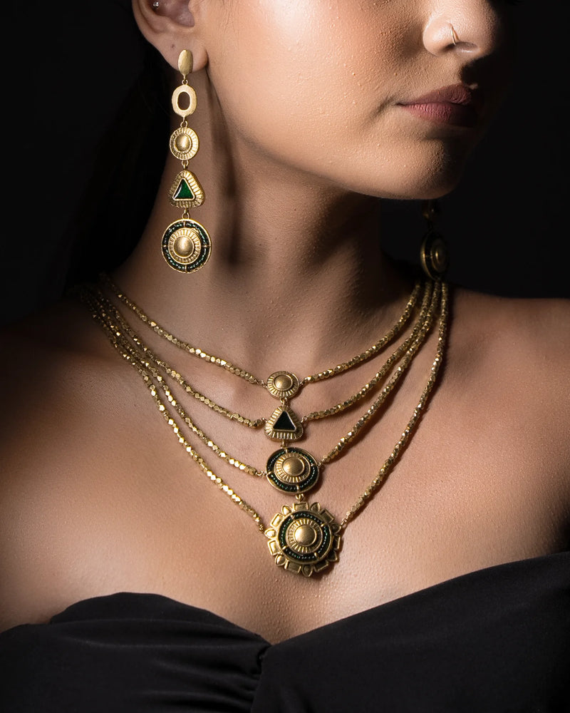 Sehr Set -  Haar, Danglers & Bracelet