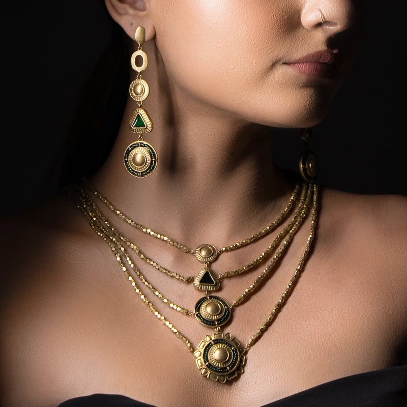 Sehr Set -  Haar, Danglers & Bracelet
