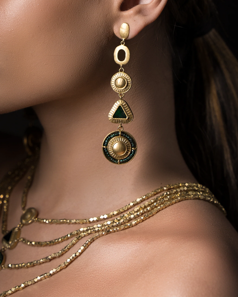 Sehr Set -  Haar, Danglers & Bracelet