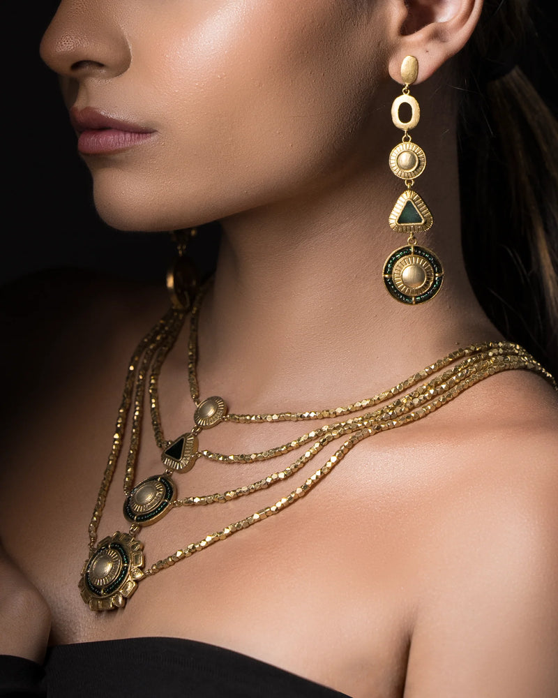 Sehr Set -  Haar, Danglers & Bracelet