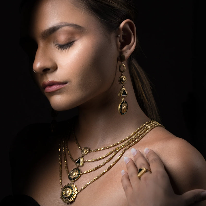Sehr Set -  Haar, Danglers & Bracelet