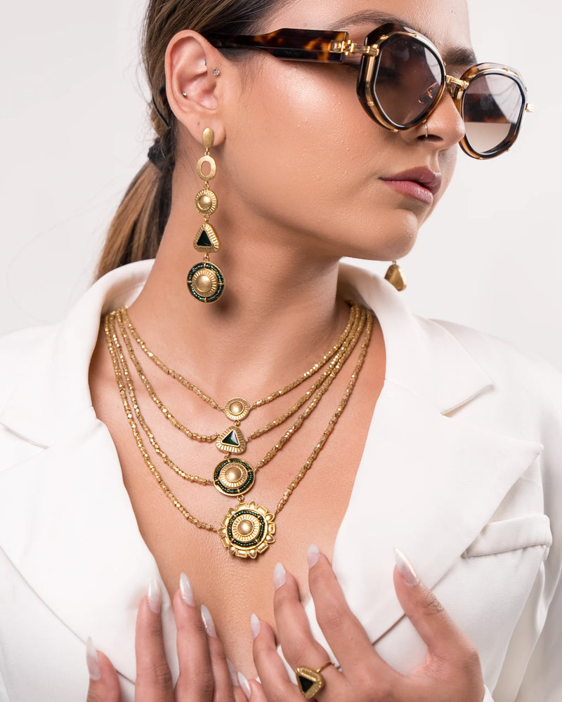 Sehr Set -  Haar, Danglers & Bracelet
