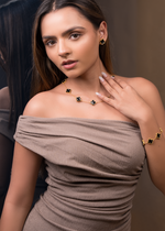 Luxurious 18k Gold Plating Four-Leaf Clover Reversible Bracelet