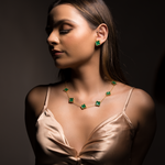 Luxurious 18k Gold Plating Four-Leaf Clover Earrings