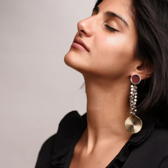 Ghungroo Glam Set – Bracelet, Ring, Studs & Danglers (4-Piece Collection)