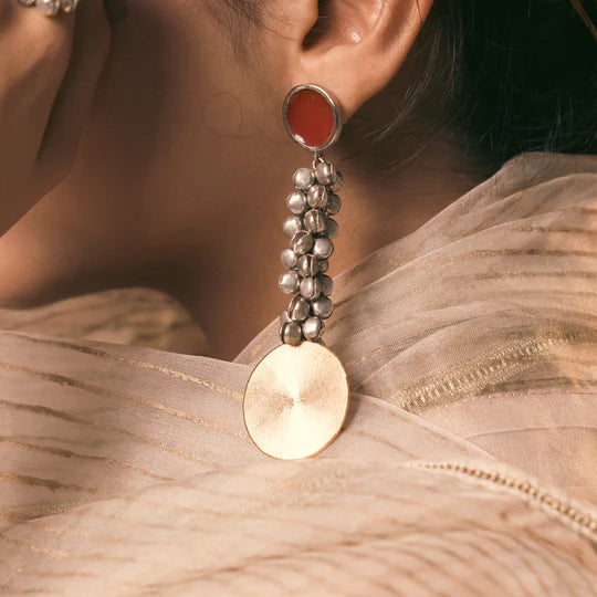 Ghungroo Glam Set – Bracelet, Ring, Studs & Danglers (4-Piece Collection)