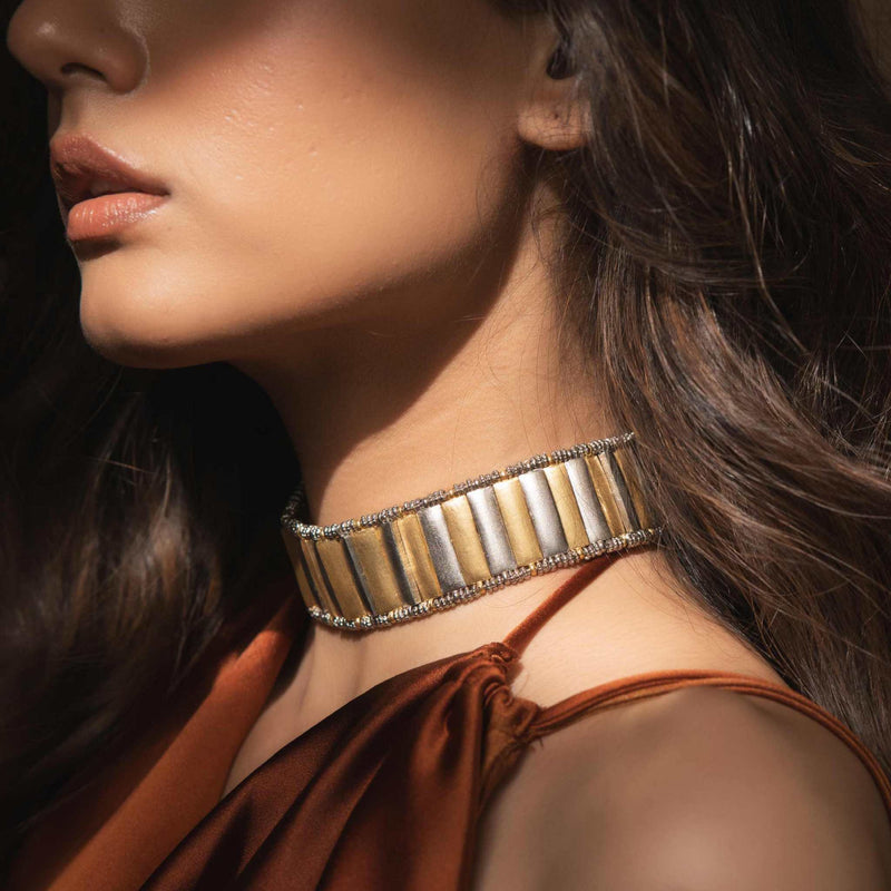 Sitara Choker & 7 layered Ruhi Necklace  (Combo Deal)