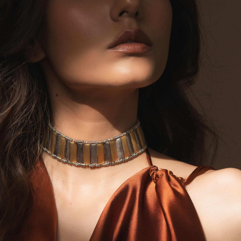 Sitara Choker & 7 layered Ruhi Necklace  (Combo Deal)