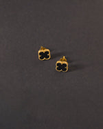 Luxurious 18k Gold Plating Four-Leaf Clover Earrings