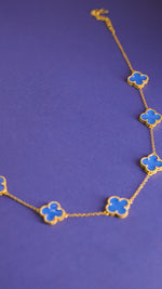 Luxurious 18k Gold Plating Four-Leaf Clover Necklace - Reversible