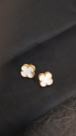 Luxurious 18k Gold Plating Four-Leaf Clover Earrings