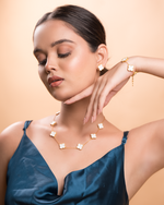 Luxurious 18k Gold Plating Four-Leaf Clover Necklace - Reversible