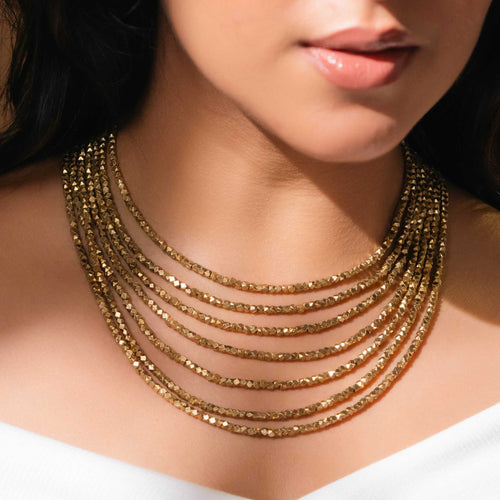 Sitara Choker & 7 layered Ruhi Necklace  (Combo Deal)