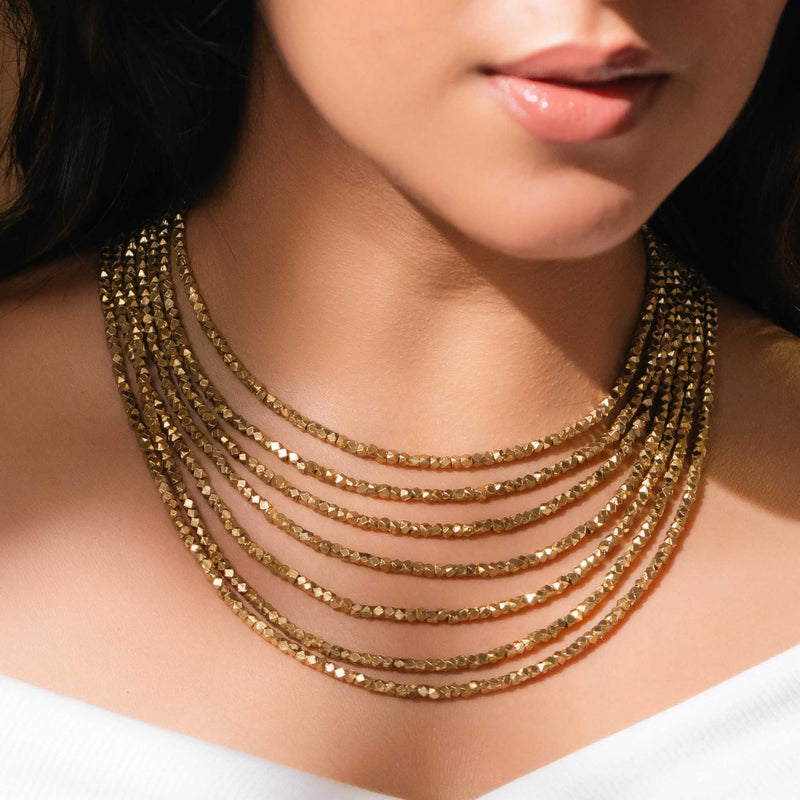 Sitara Choker & 7 layered Ruhi Necklace  (Combo Deal)