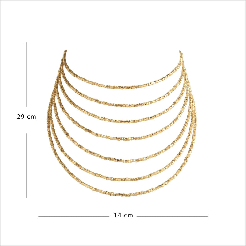 Ruhi 3 & 7 Layered Necklace Set