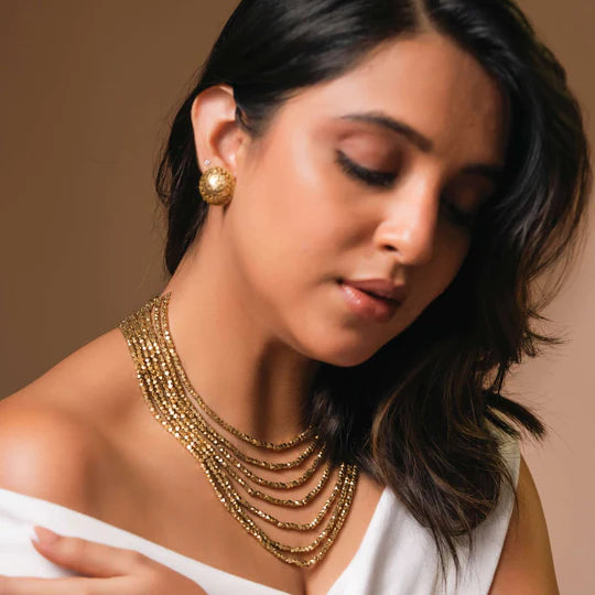 Ruhi Glam Set - Necklace, Ring & Studs (Combo Deal)