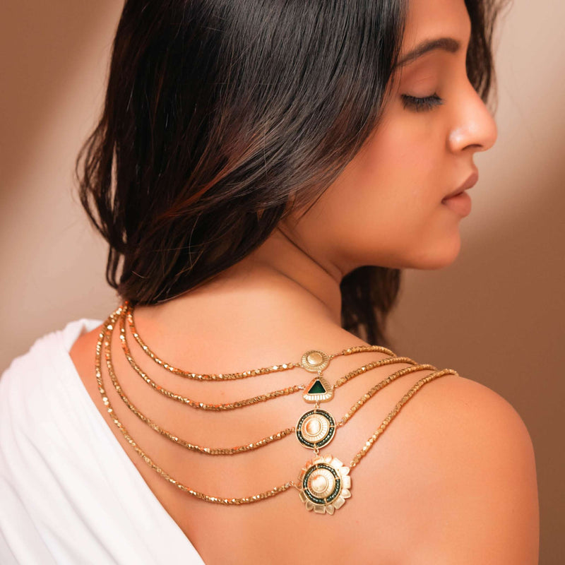 Sehr Set -  Haar, Danglers & Bracelet